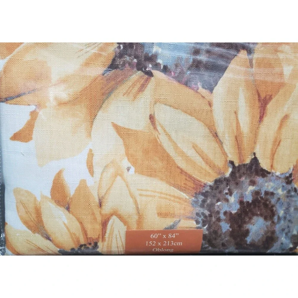 Printed Linen Tablecloth 60